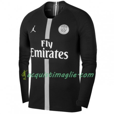 Divisa di Calcio Paris Saint Germain Jodan Nero Terza 2018/2019 Manica Lunga